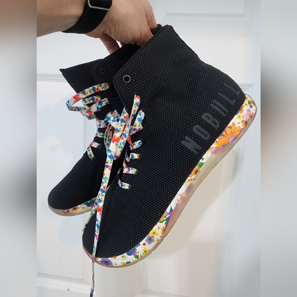 NOBULL Black Floral Athletic Shoes